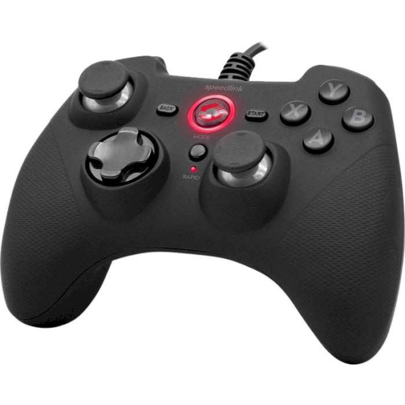 Геймпад Speedlink RAIT Gamepad - for PC/PS3/Switch, rubber-black (SL-650010-BK)