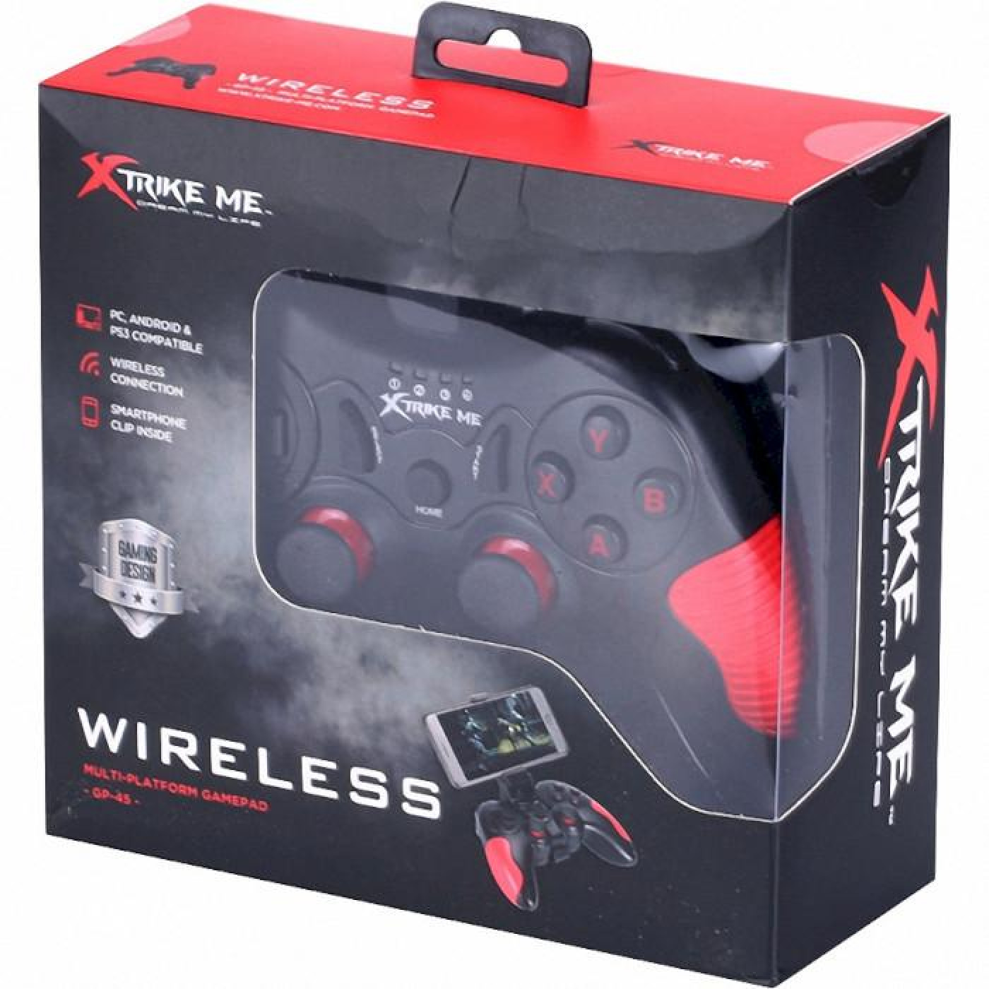 Геймпад Xtrike Me Xtrike GP-45 Wireless Android/PS3/PC Black/Red (GP-45)