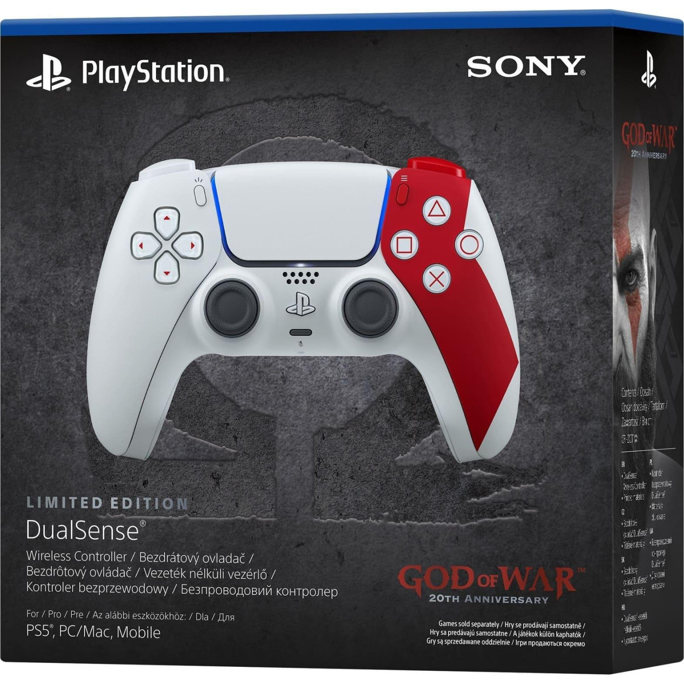Геймпад Sony Dualsense for PS5 God of War 20th Anniversary Limited Edition (1000048626)