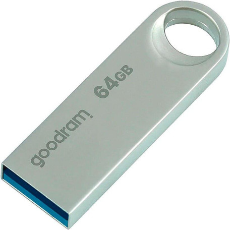 Флеш-накопитель GoodRam 64GB UNO3 SILVER Metal 60R/20W USB 3. 2 Gen 1 UNO3-0640S0R11 (UNO3-0640S0R11)