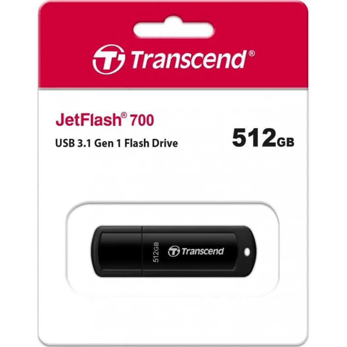 Флеш-накопитель Transcend USB флеш накопичувач 512GB JetFlash 700 USB 3.1 (TS512GJF700)