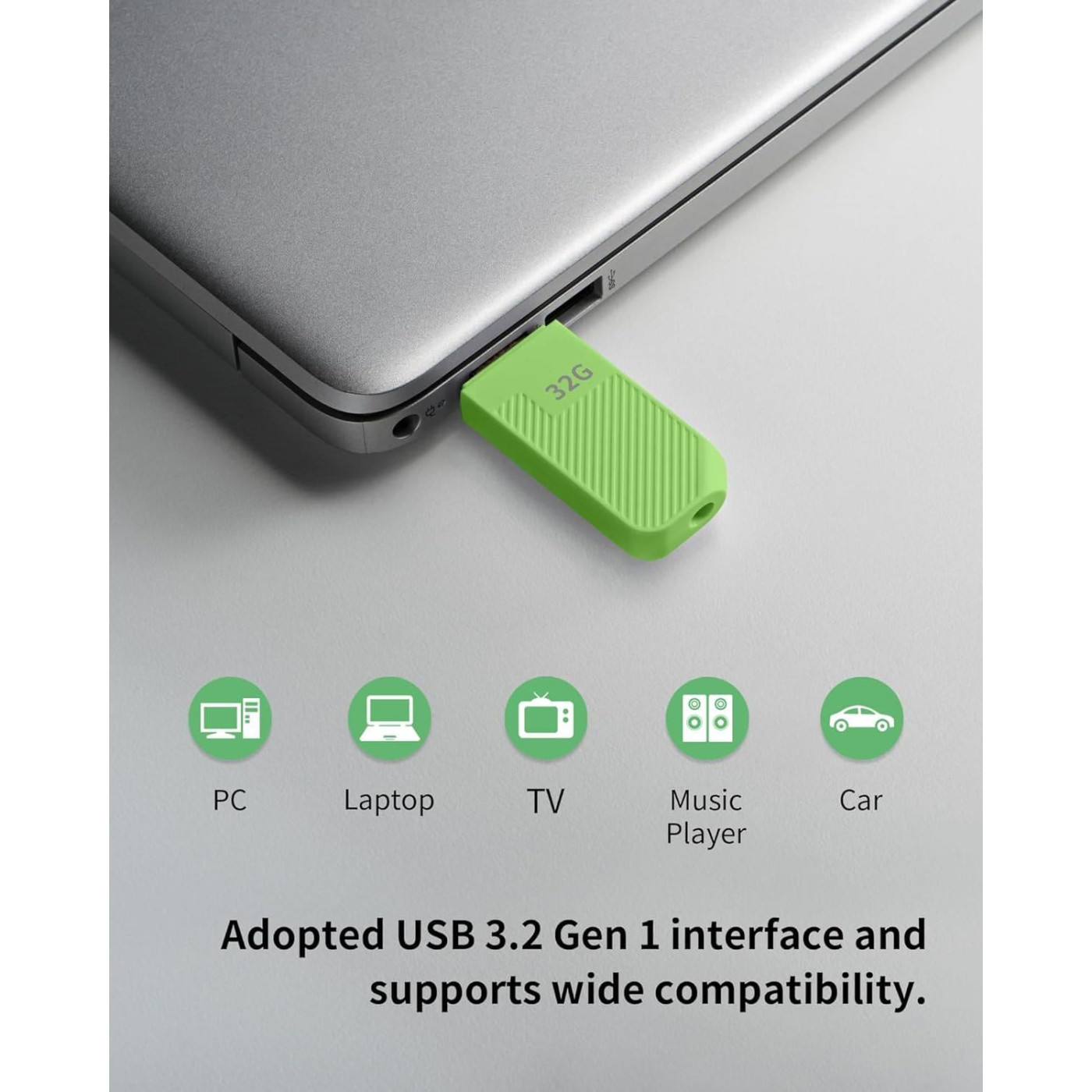 Флеш-накопитель Acer USB Flash 32GB USB 3.2 UP300 Green (BL.9BWWA.557)
