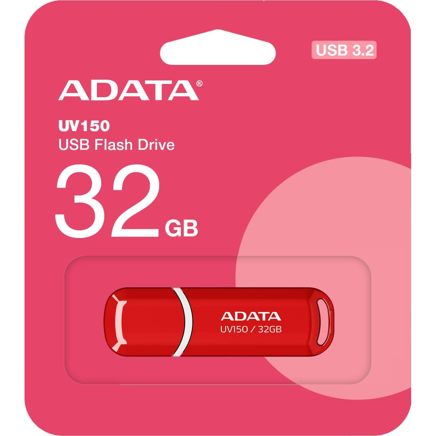 Флеш-накопитель Adata USB A-DATA USB 3.2 UV150 32Gb Red (AUV150-32G-RRD)