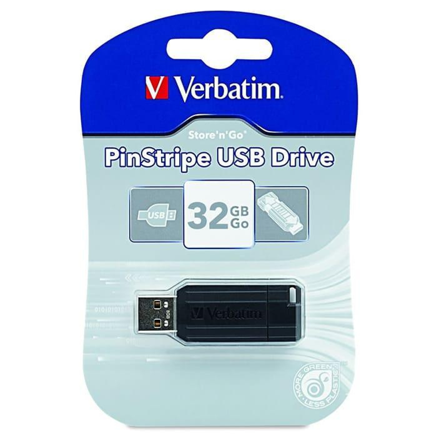 Флеш-накопитель Verbatim USB флеш накопичувач 32Gb StoreъnъGo PinStripe black (49064)