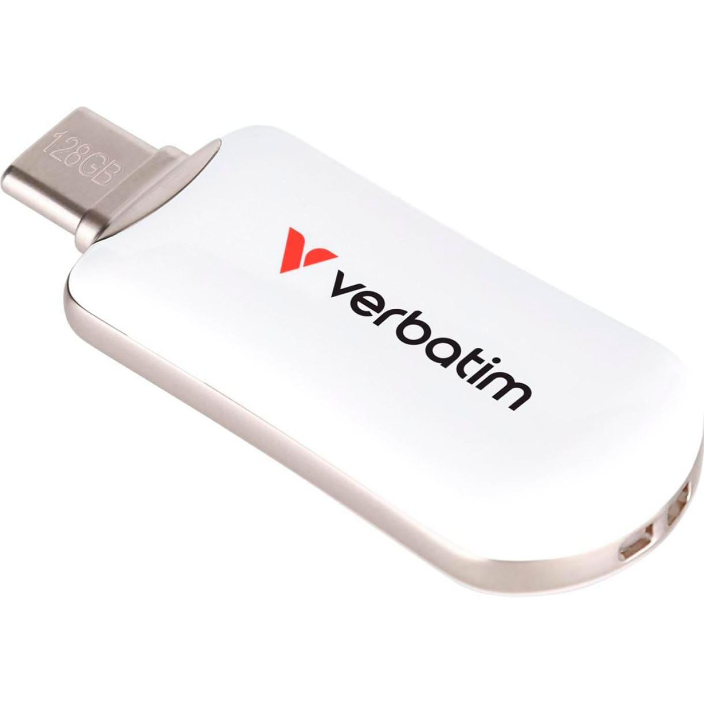 Флеш-накопитель Verbatim Plectra USB-C White 128 GBUSB 3.2 Gen 1 (30229)
