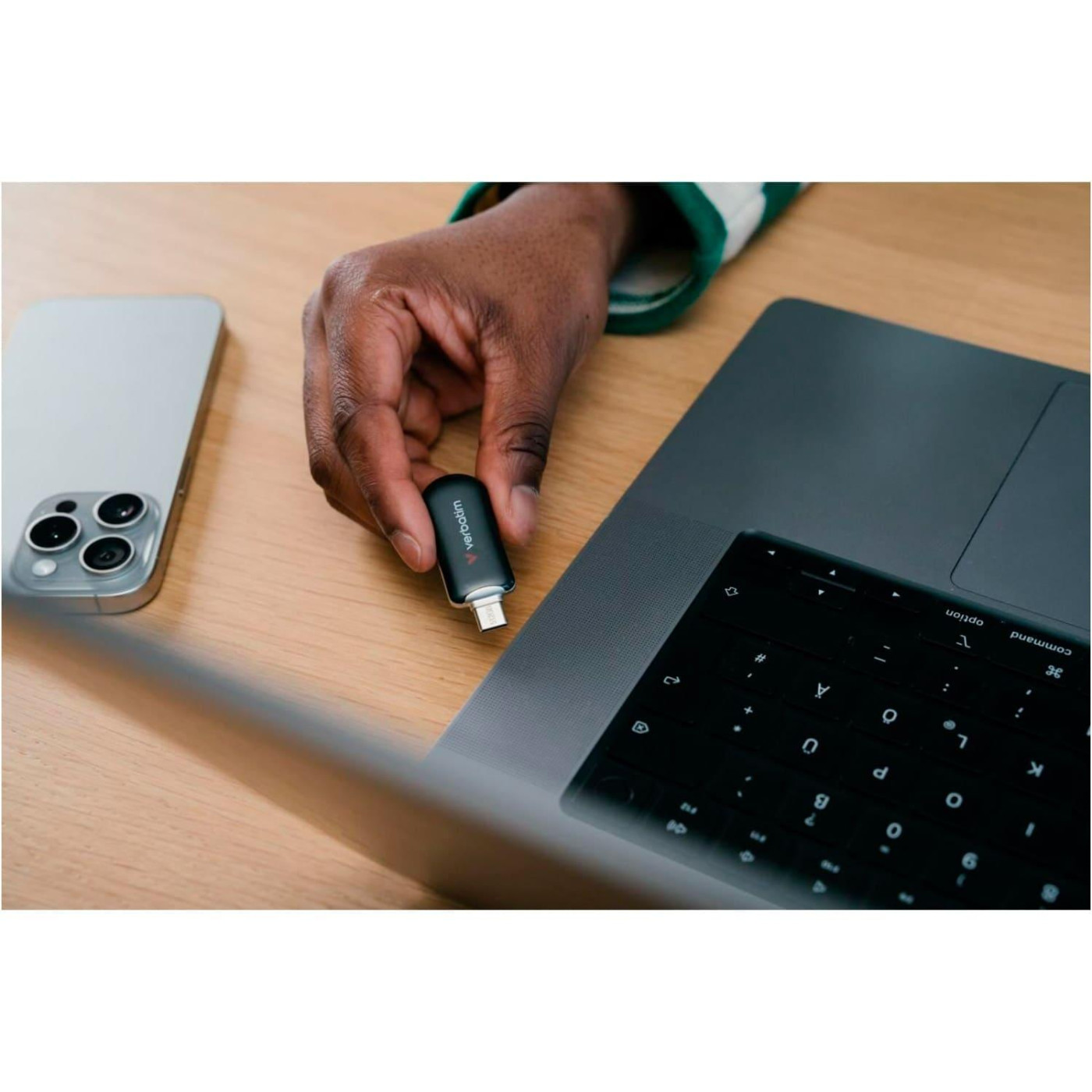 Флеш-накопитель Verbatim Plectra USB-C Black 512 ГБ USB 3.2 Gen 1 (30227)