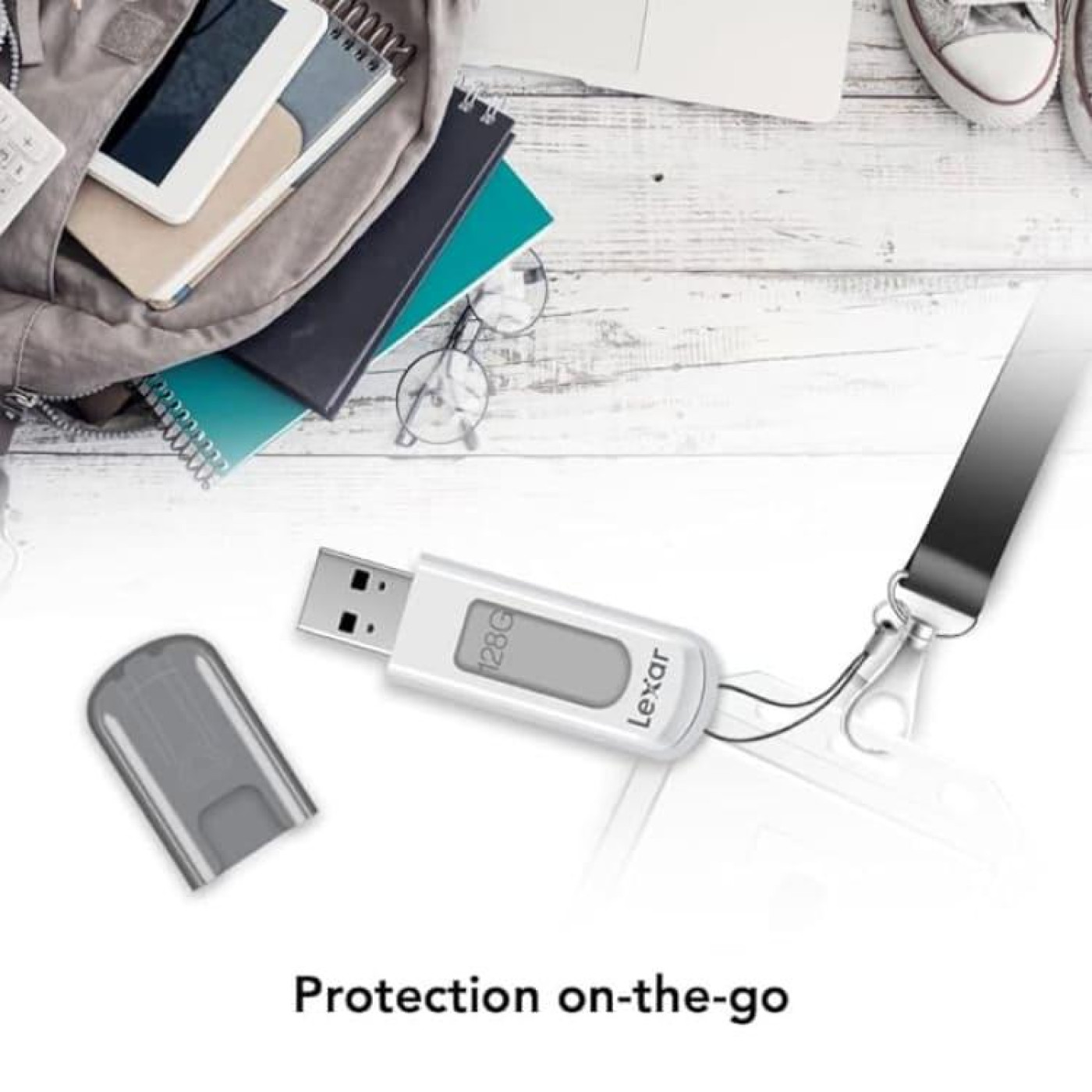 Флеш-памъять (накопичувач USB) USB3 128GB V100 LJDV100-128ABGY LEXAR