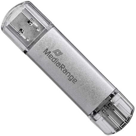 Флеш-накопитель MediaRange USB 3.0 combo flash drive, with USB Type-C plug, 64GB (MR937)
