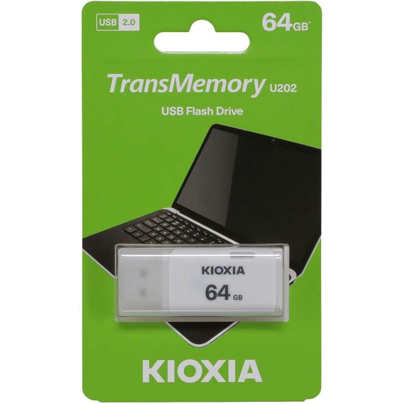 Флеш-накопитель Kioxia USB 64GB TransMemory U202 White (LU202W064GG4)