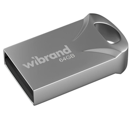 Флеш-накопичувач Wibrand Flash USB 2.0 Hawk 64Gb Silver (WI2.0/HA64M1S)