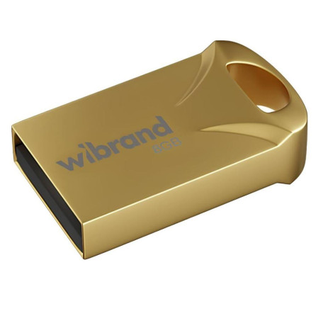 Флеш-накопичувач Wibrand Flash USB 2.0 Hawk 8Gb Gold (WI2.0/HA8M1G)