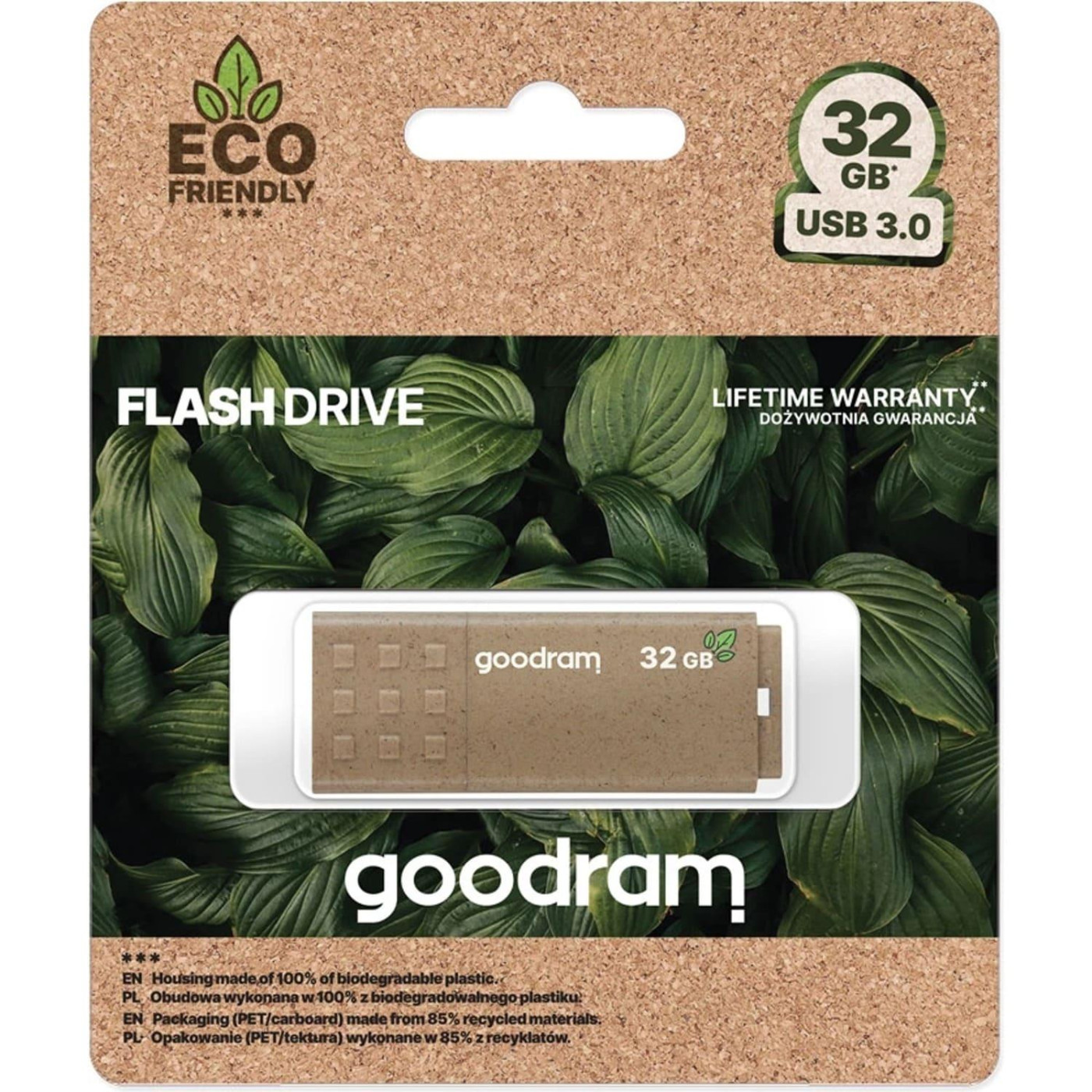 Флеш-накопитель GoodRam USB Flash 32GB USB 3.0 UME3 ECO FRIENDLY, Retail (UME3-0320EFR11)