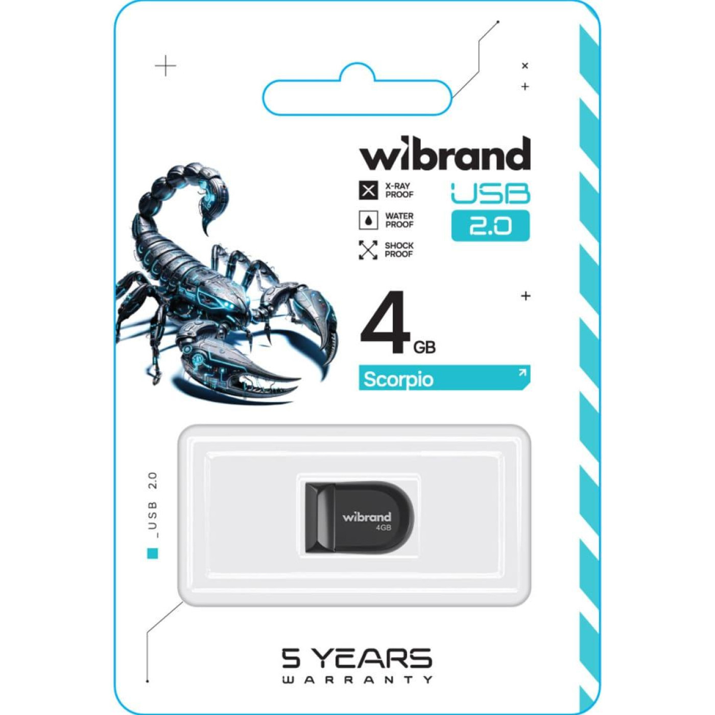 Flash Wibrand USB 2.0 Scorpio 4Gb Black