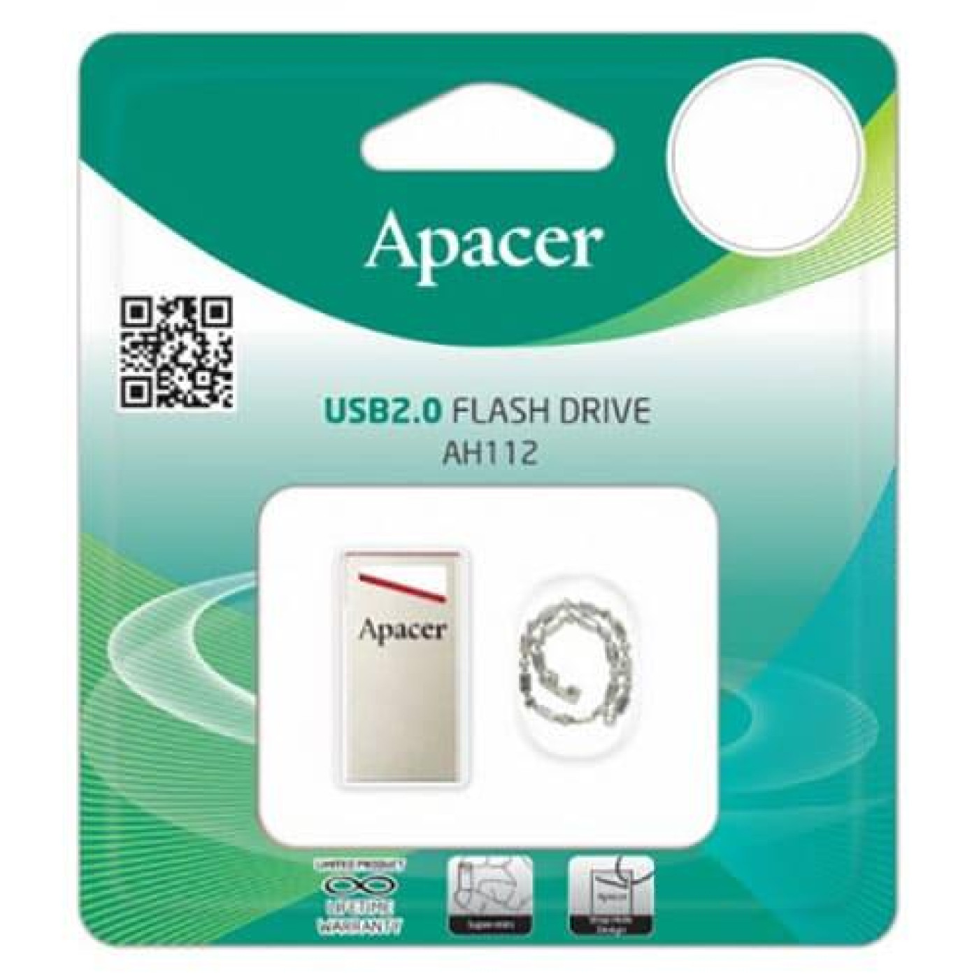 Флеш-накопичувач Apacer USB 64GB AH112 Gold/Red (AP64GAH112R-1)