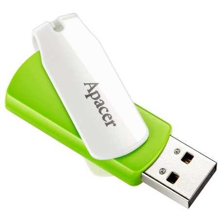 Флеш-накопитель Apacer USB 64GB AH335 White/Green (AP64GAH335G-1)