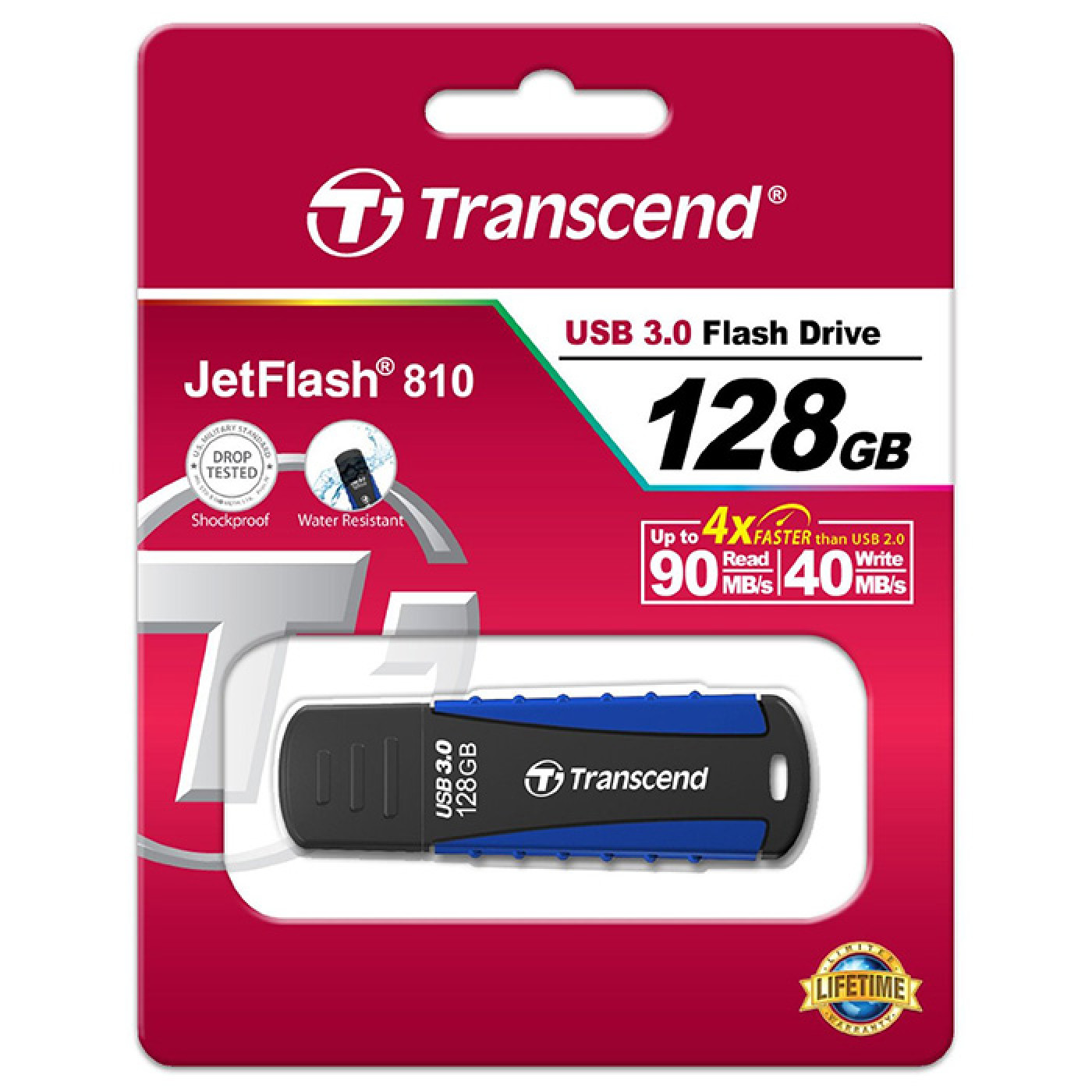 Флеш-накопитель Transcend USB3.0 128GB JetFlash 810 Blue (TS128GJF810)