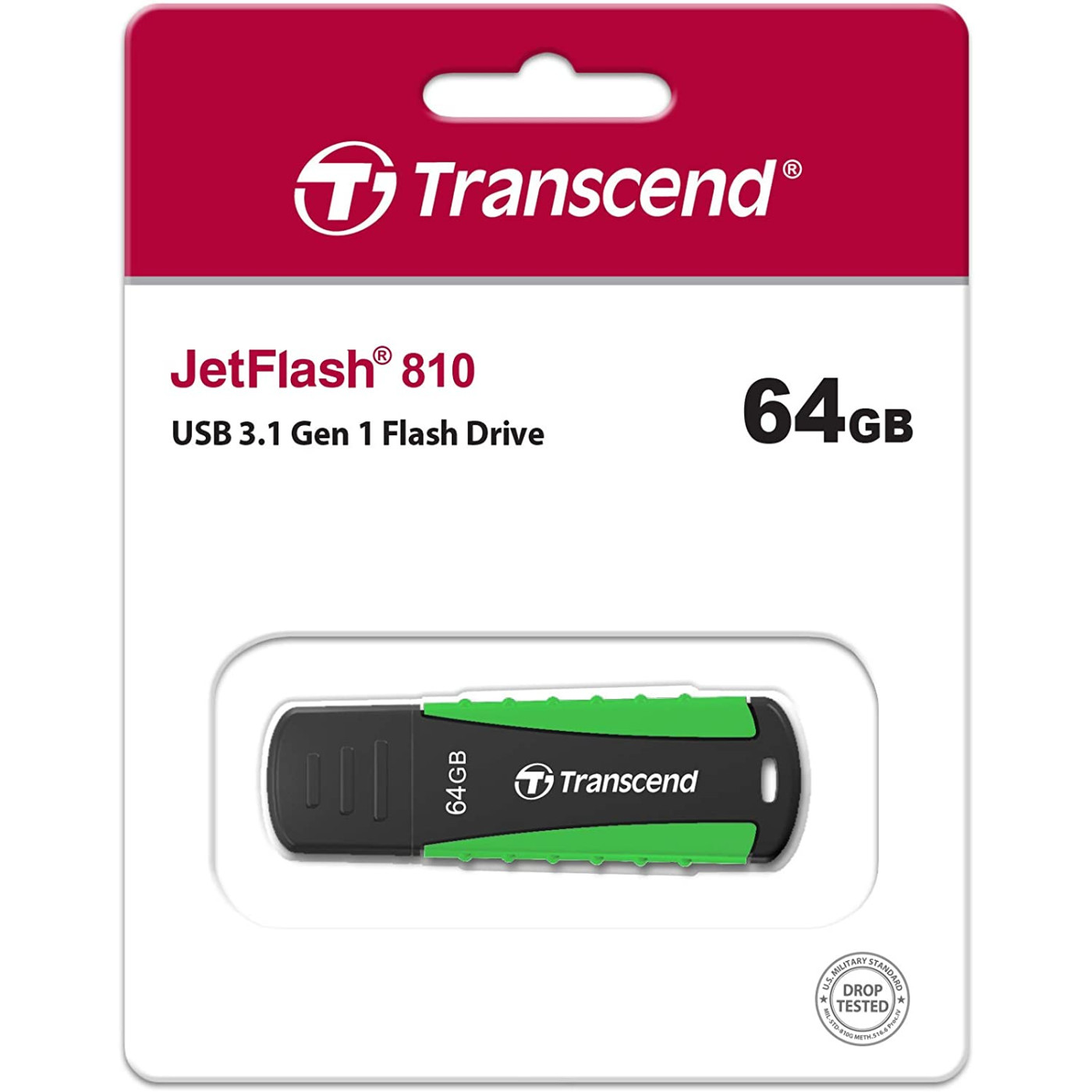 Флеш-накопитель Transcend USB3.0 64GB JetFlash 810 Green (TS64GJF810)
