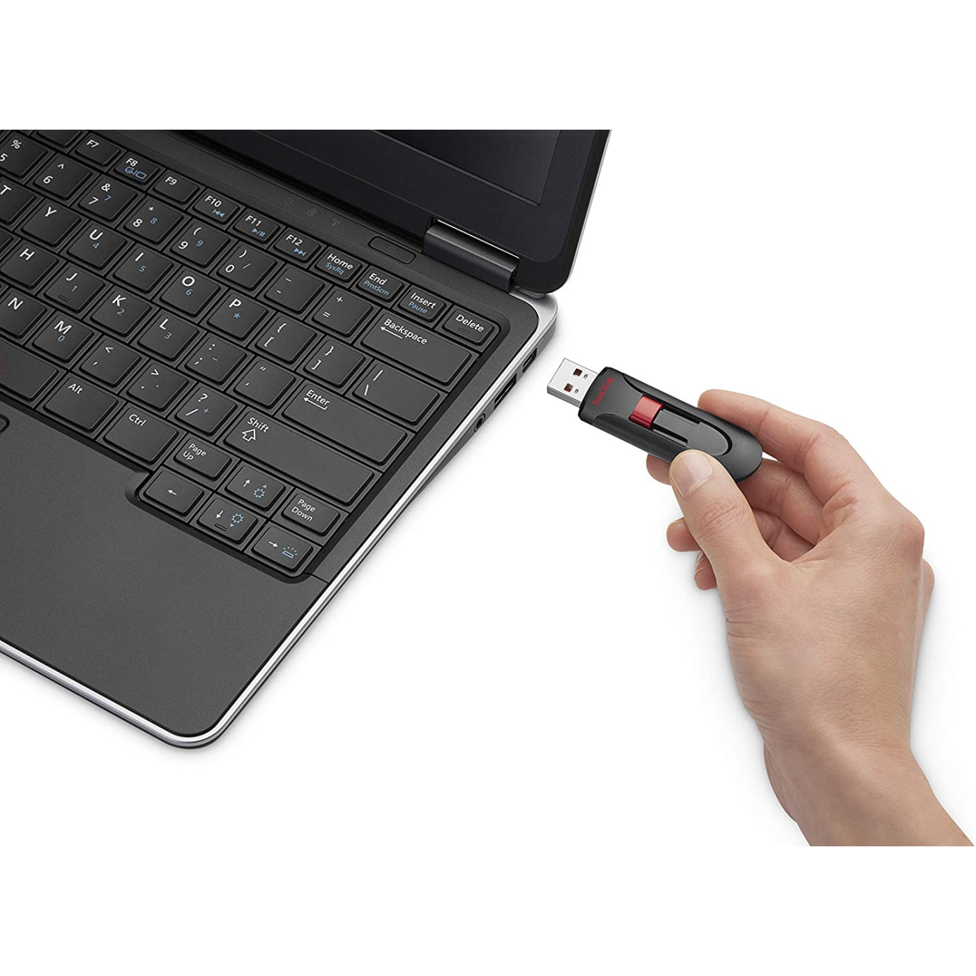Флеш-накопитель Sandisk Flash USB 2.0 Cruzer Glide 128Gb Black/Red (SDCZ60-128G-B35)