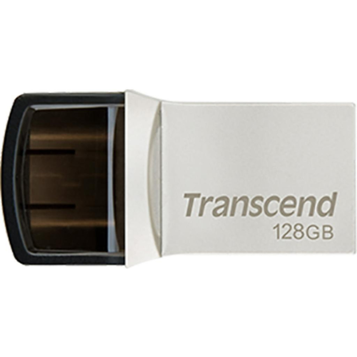 Флеш-накопитель Transcend JetFlash 890 128GB USB 3.1 / Type-C Silver (TS128GJF890S) (FFUFTR00066)