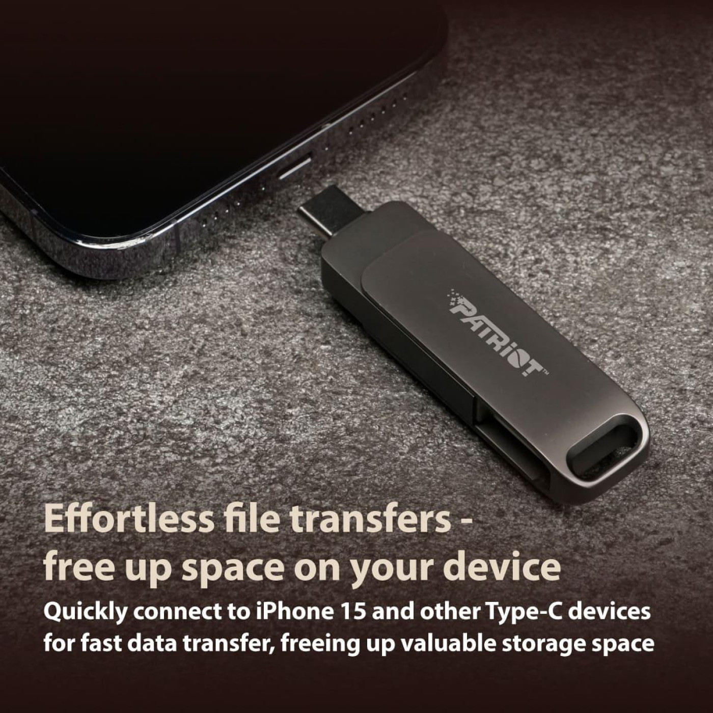 Флеш-накопичувач Patriot USB 3.2 Gen 1 Rage R550 64GB Type-A+C