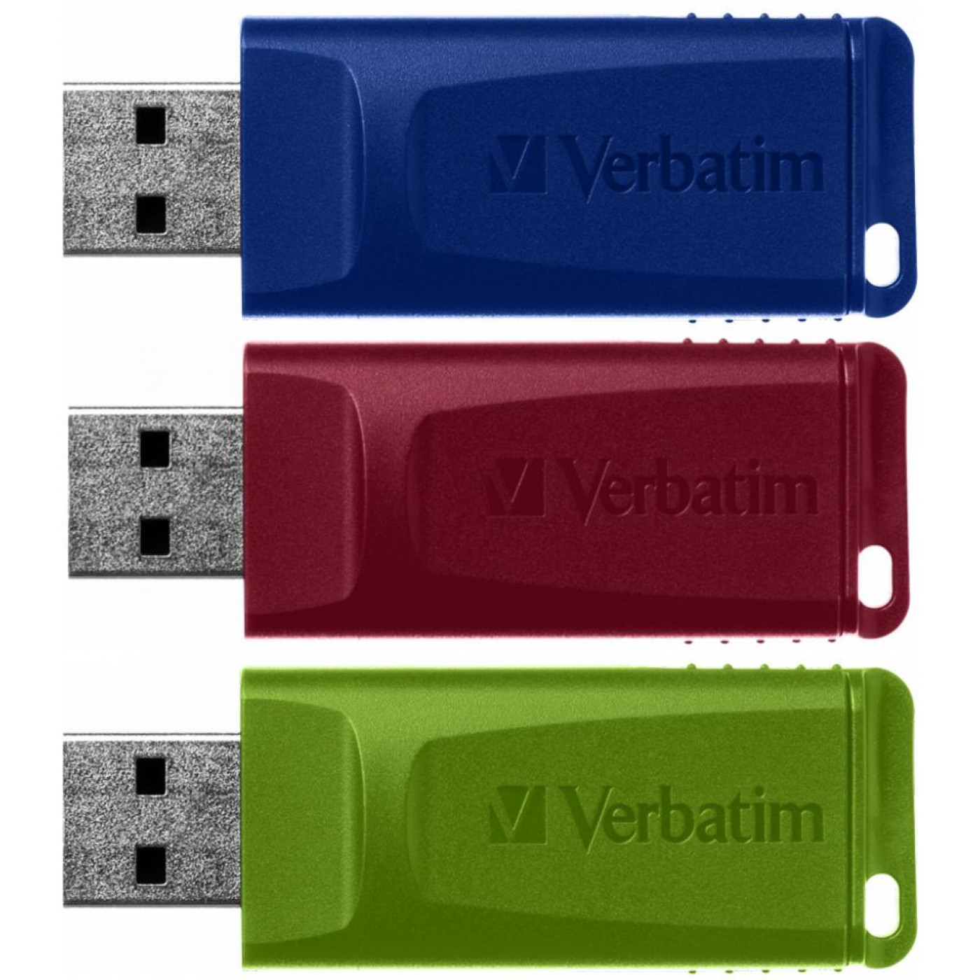 Флеш-накопичувач Verbatim USB флеш накопичувач 3x16GB Slider Red/Blue/Green USB 2.0 (49326)