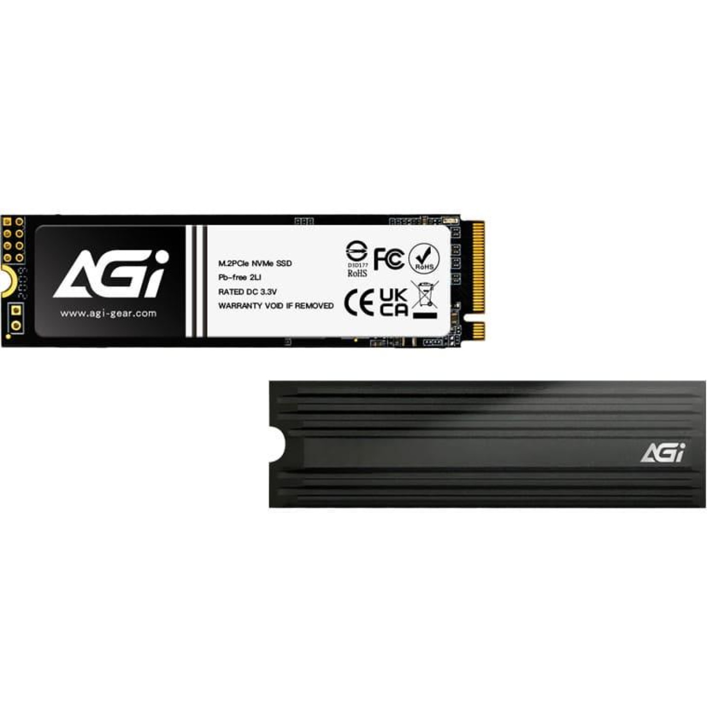 Флеш-накопичувач AGI SSD 1Tb AI828 M.2 2280 PCIe Gen 4x4 NVMe 1.4 3D NAND (AGI1T0G44AI828-CB)