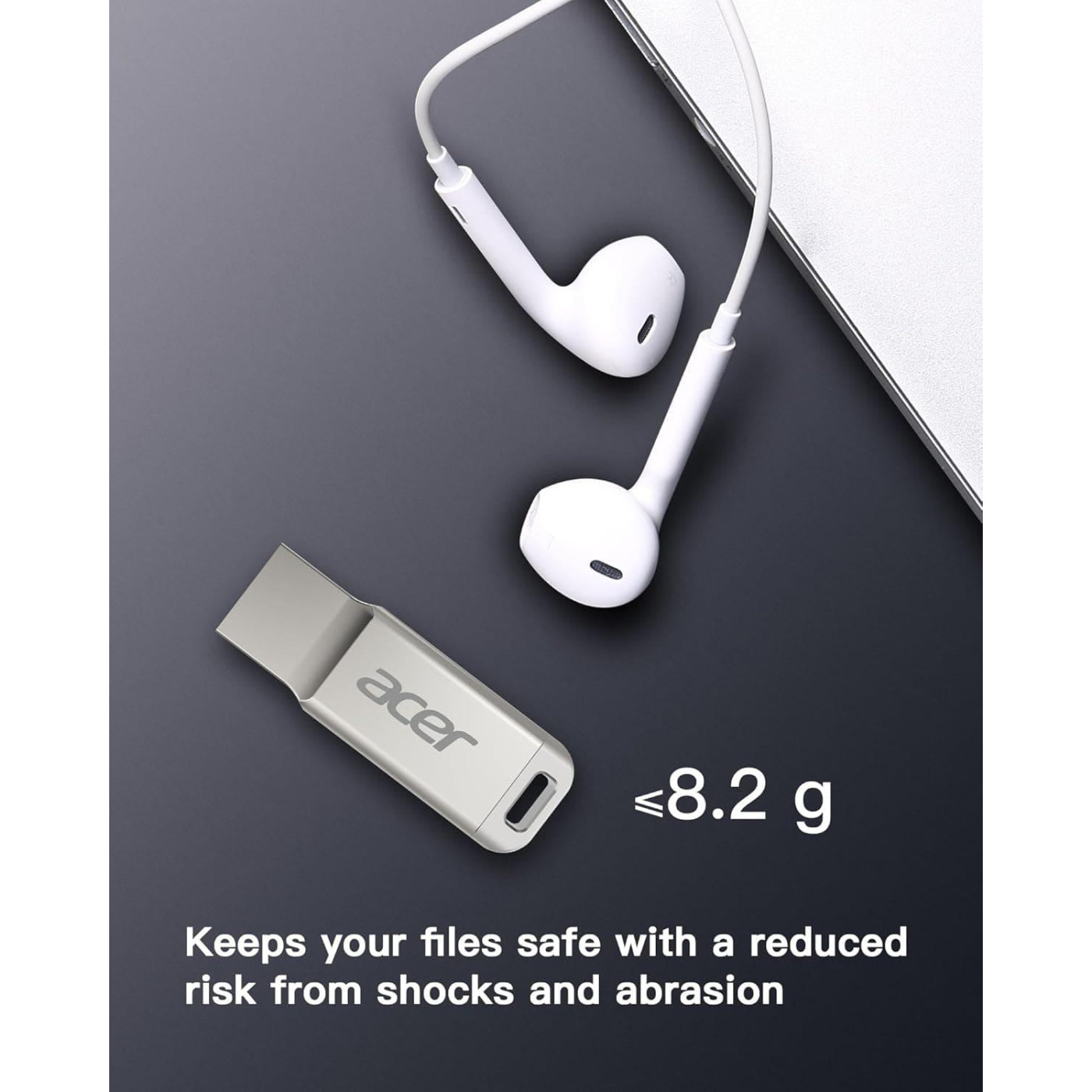 Флеш-накопичувач Acer USB Flash UP310 128GB USB 3.2 Gen1 Metal (BL.9BWWA.582)