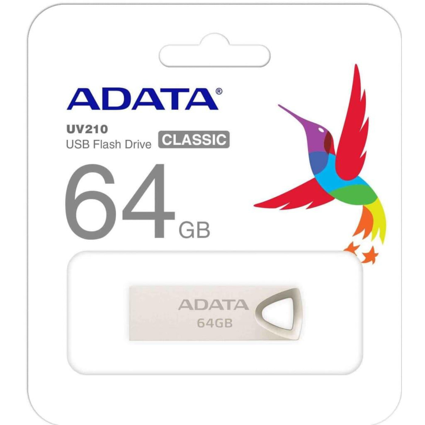 Флеш-накопичувач Adata Flash 64GB USB 2.0 UV210 Metal Silver (AUV210-64G-RGD)