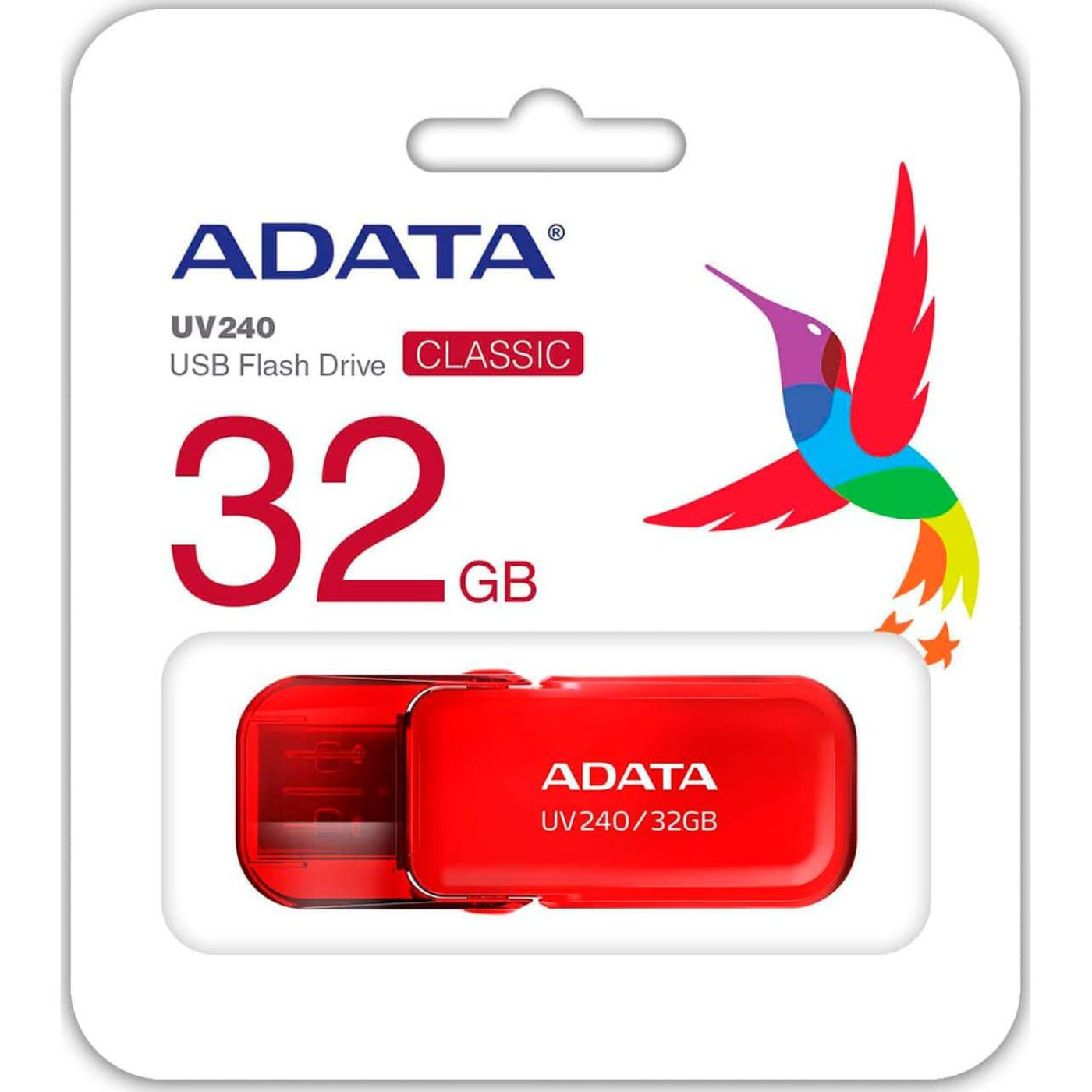Флеш-накопитель Adata Flash 32Gb USB 2.0 AUV 240 Red (AUV240-32G-RRD)