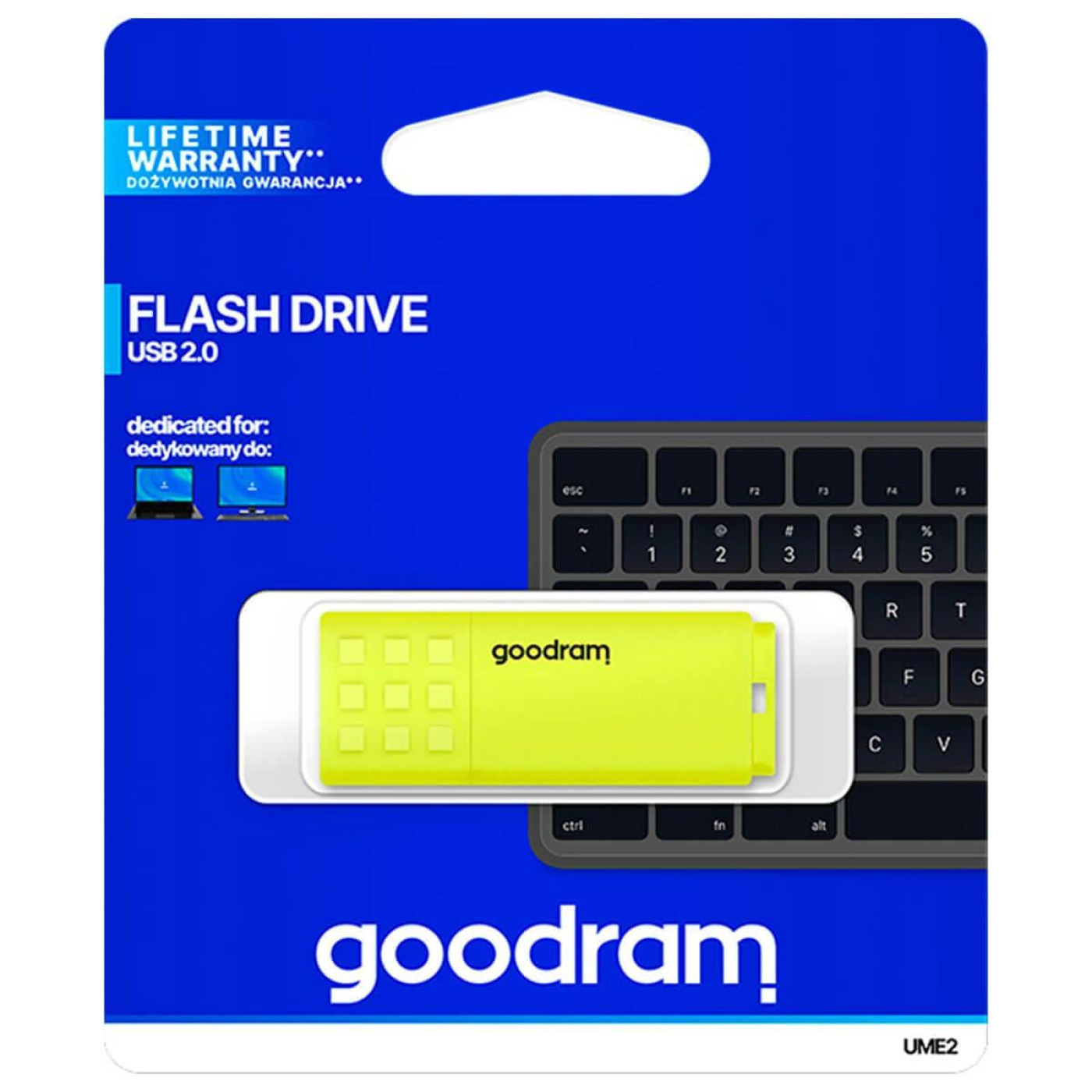 Флеш-накопитель GoodRam USB 64GB UME2 Yellow (UME2-0640Y0R11)