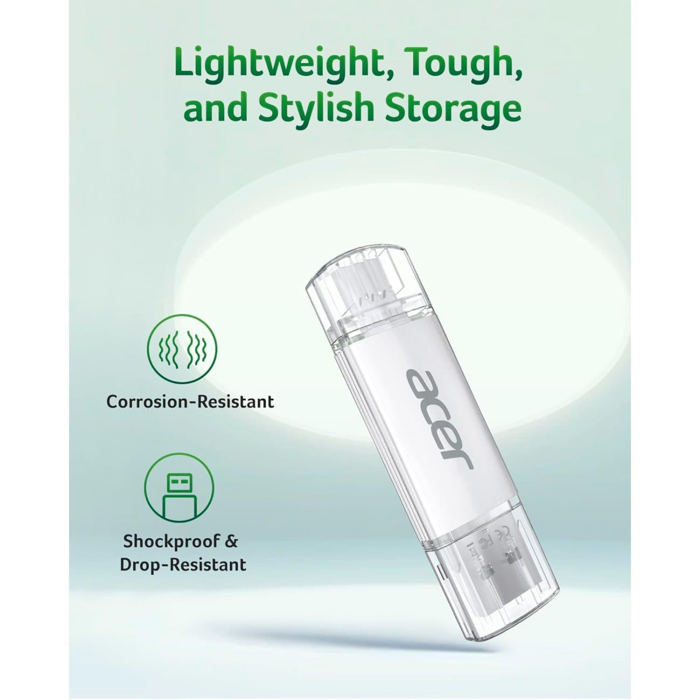 Флеш-накопичувач Acer USB Flash UT300 16GB Dual Drive USB-C & USB-A (UT300-16GB)