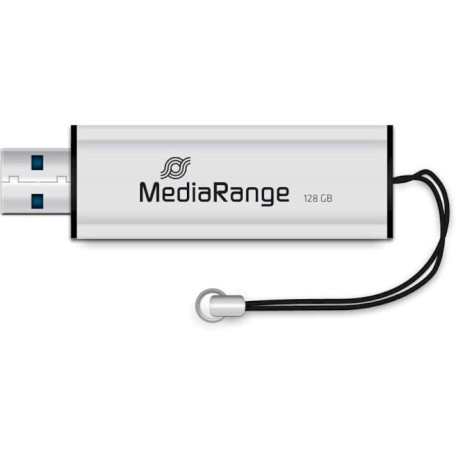 Флеш-накопитель MediaRange 128GB USB flash drive USB 3.0 black/silver (MR918)