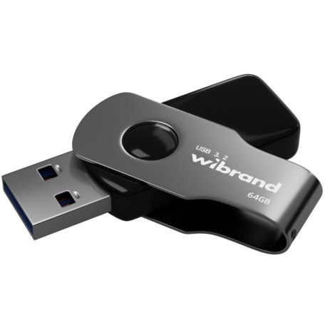Флеш-накопитель Wibrand Flash USB 3.2 Gen1 Lizard 64GB Black (WI3.2/LI64P9B)