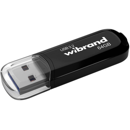 Флеш-накопитель Wibrand Flash USB 3.2 Gen1 Marten 64GB Black (WI3.2/MA64P10B)