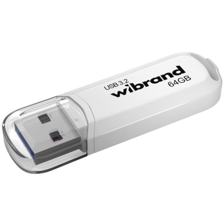 Флеш-накопитель Wibrand Flash USB 3.2 Gen1 Marten 64GB White (WI3.2/MA64P10W)