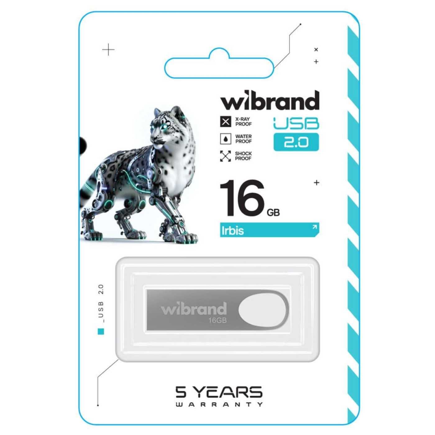 Flash Wibrand USB 2.0 Irbis 16Gb Silver