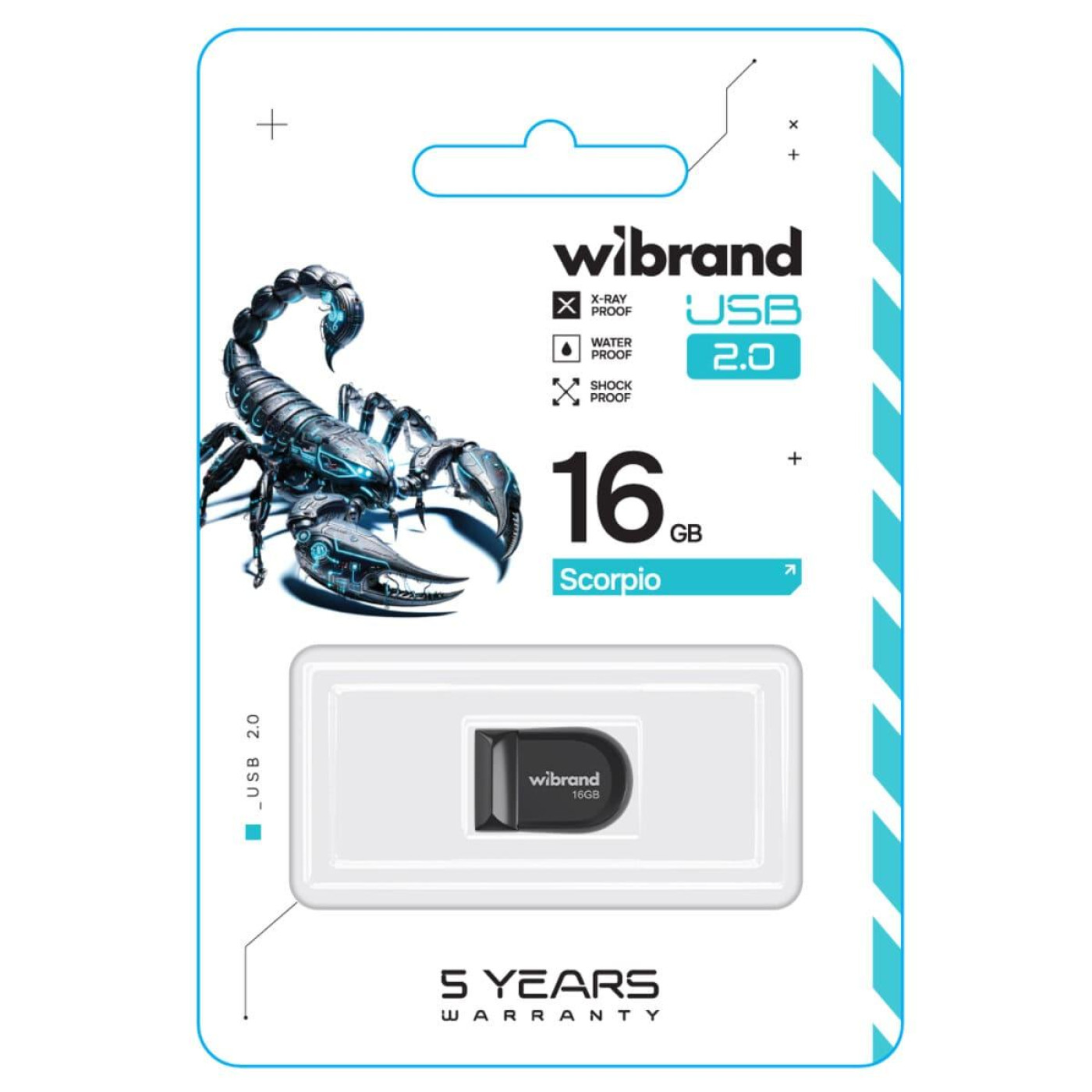 Flash Wibrand USB 2.0 Scorpio 16Gb Black