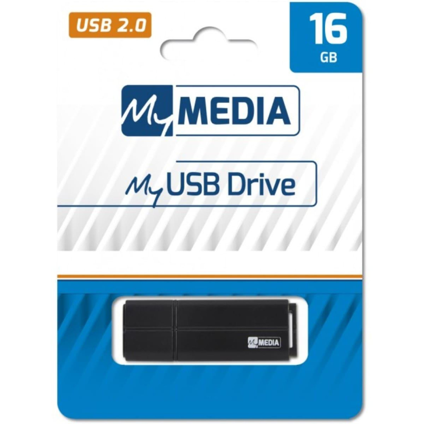 Флеш-накопичувач Verbatim USB флеш накопичувач 16GB MyMedia Black USB 2.0 (69261)