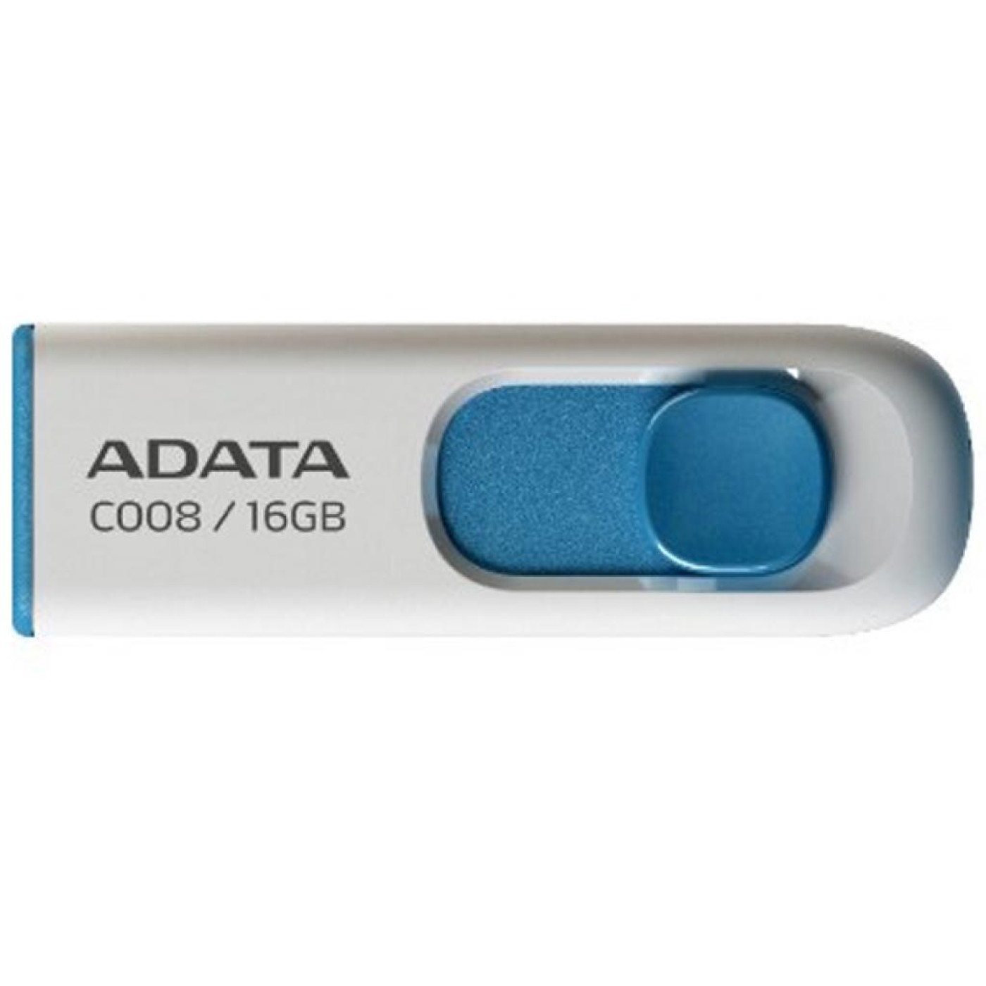 Флеш-накопичувач Adata Flash 16Gb 2.0 C008 White/Blue (AC008-16G-RWE)