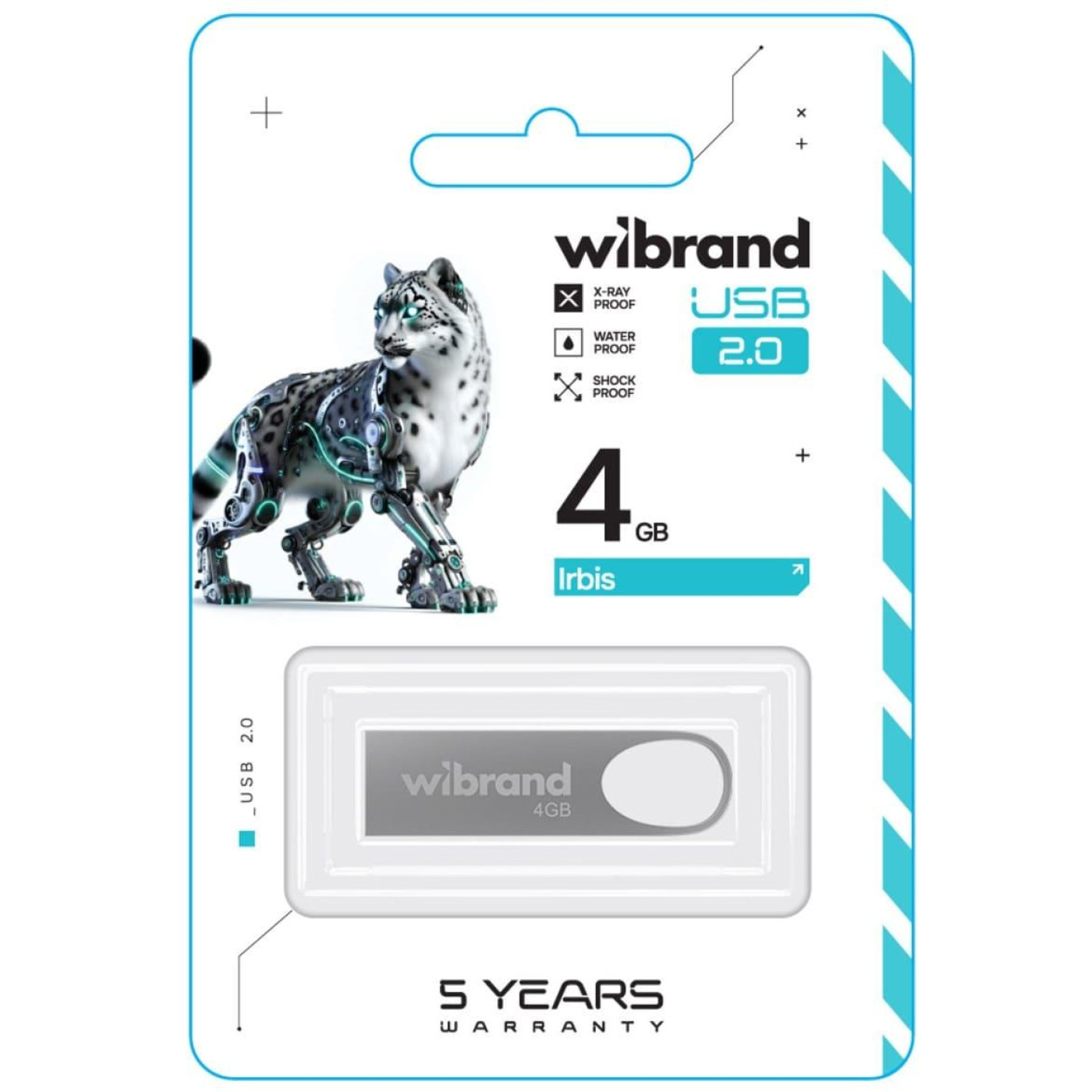 Flash Wibrand USB 2.0 Irbis 4Gb Silver