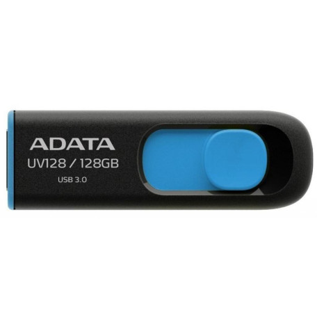 Флеш-накопитель Adata Flash 128Gb USB 3.2 UV 128 Black/Blue (AUV128-128G-RBE)