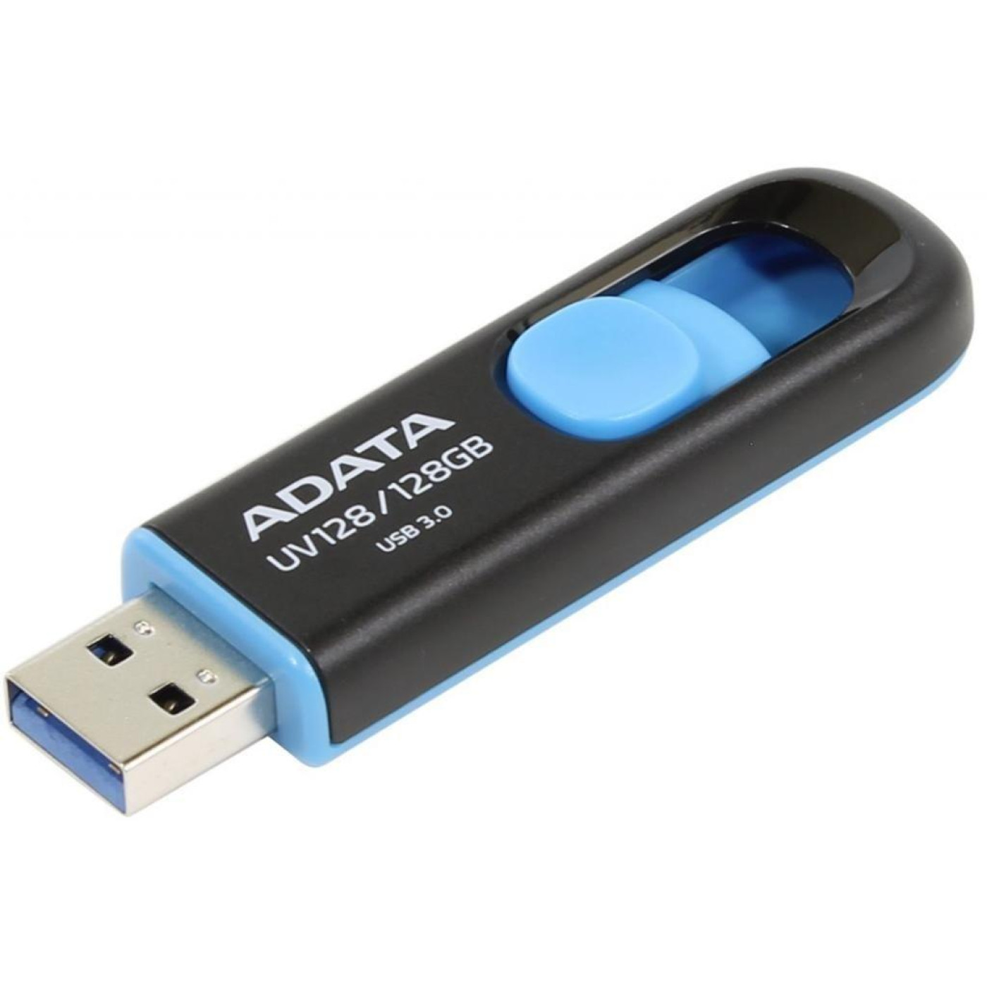 Флеш-накопитель Adata Flash 128Gb USB 3.2 UV 128 Black/Blue (AUV128-128G-RBE)