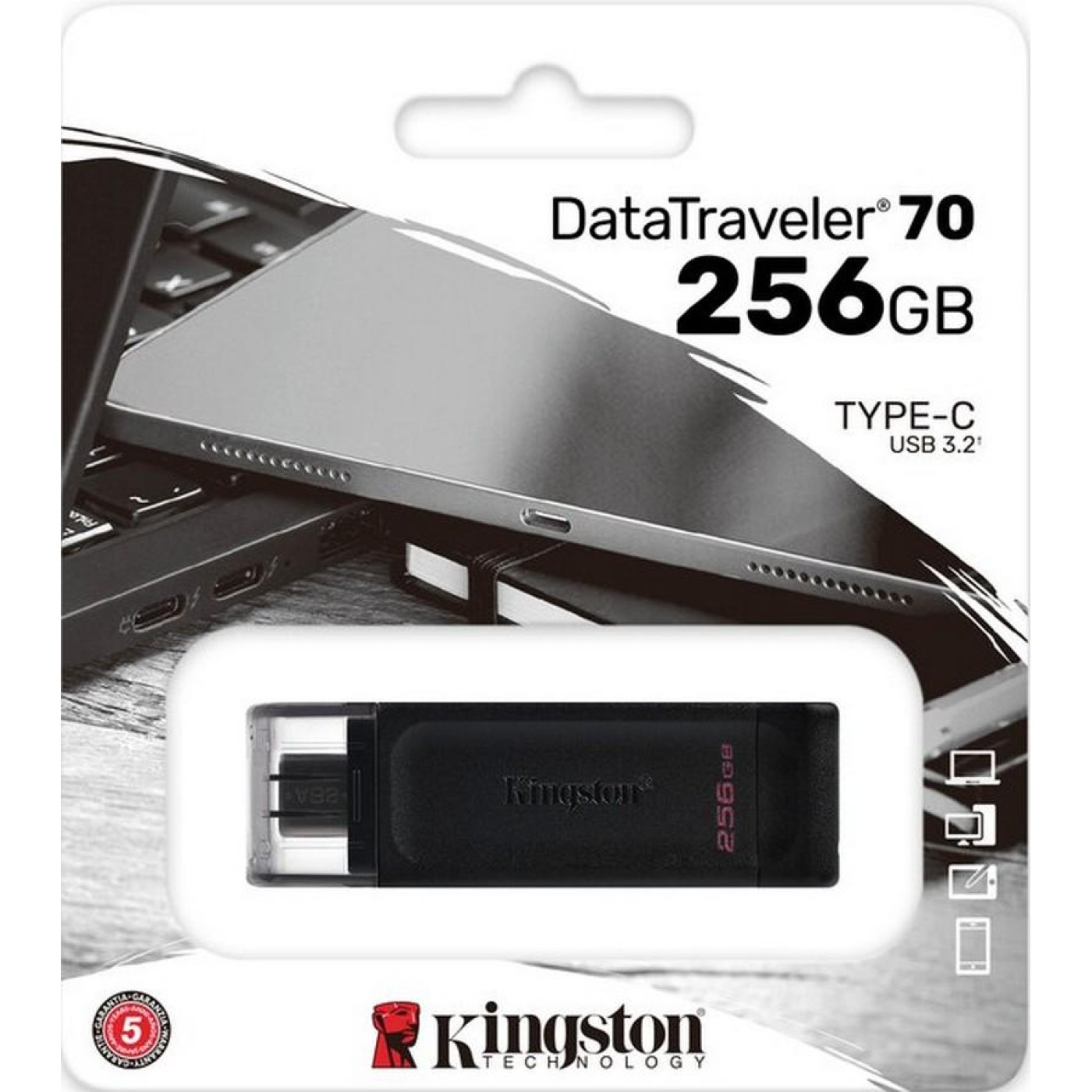 Флеш-накопичувач Kingston DataTraveler 70 256B (DT70/256GB)