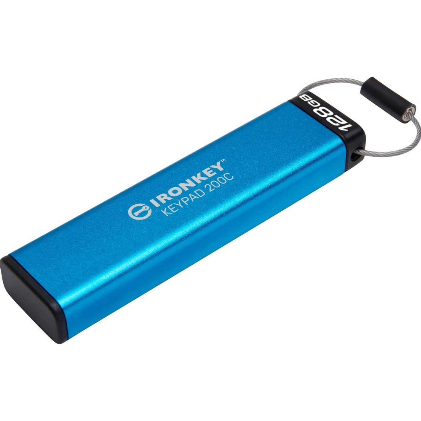 Флеш-накопичувач USB3.2 128GB Kingston IronKey Keypad 200 Type-C Blue (IKKP200C/128GB)
