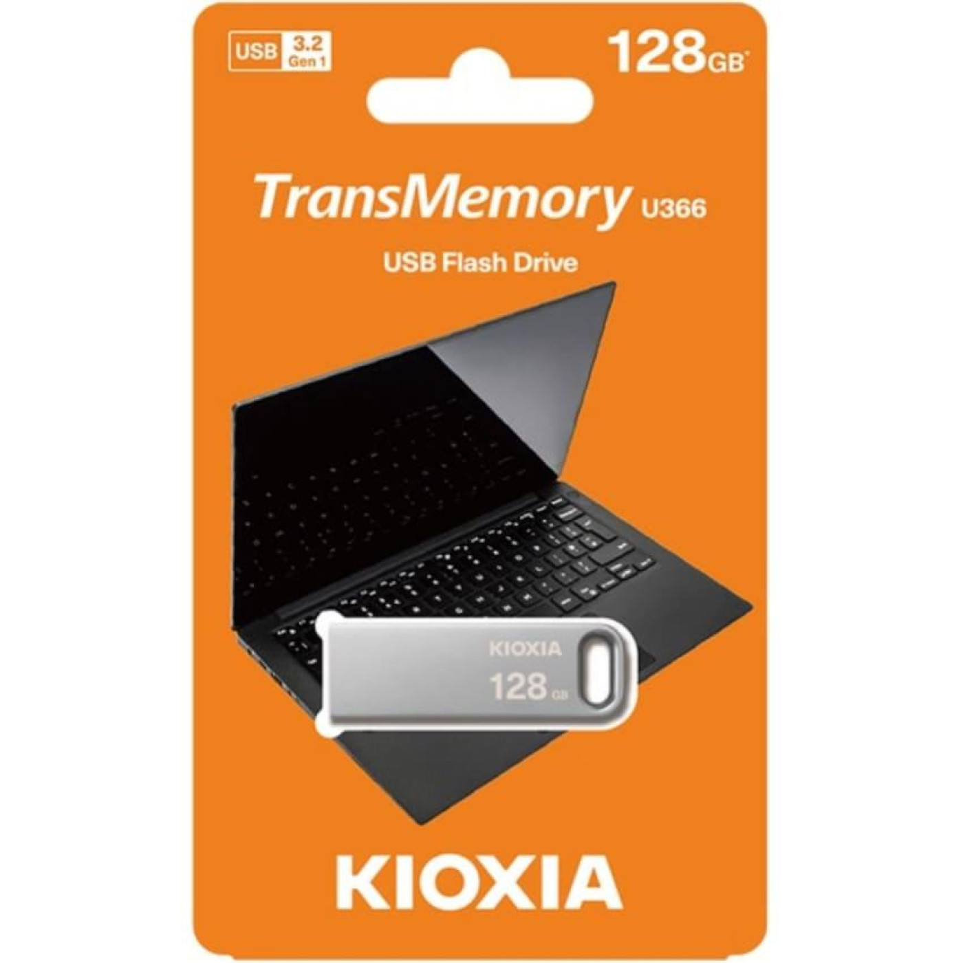 Флеш-накопичувач Toshiba (Flash) USB Flash KIOXIA 128GB USB 3.2 (Gen 1) Biwako U366 Metal, Retail (LU366S128GG4)