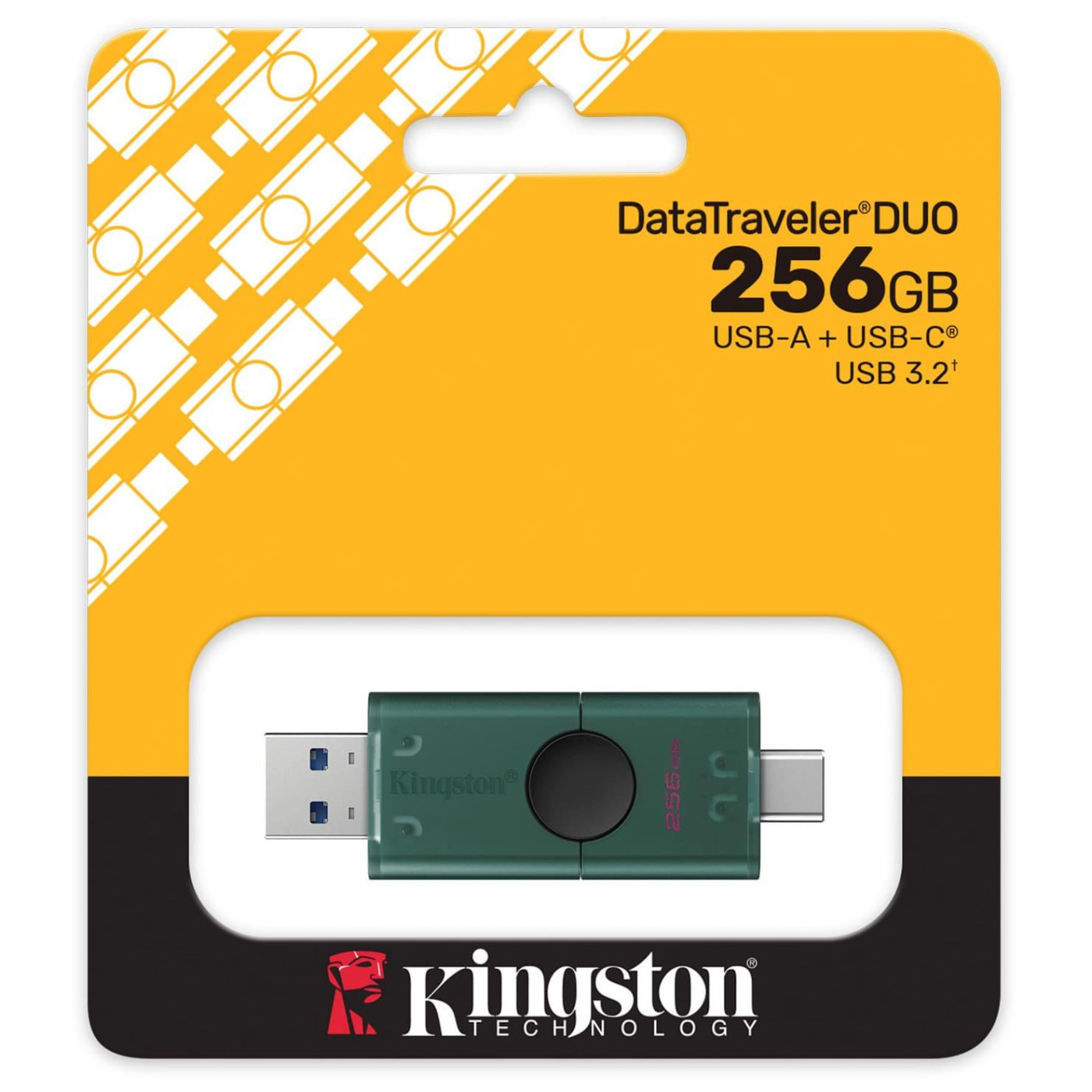 Флеш-накопитель Kingston USB Накопичувач 256GB USB 3.2 Type-A + Type-C DT DuoG2 (DTDEG2/256GB)