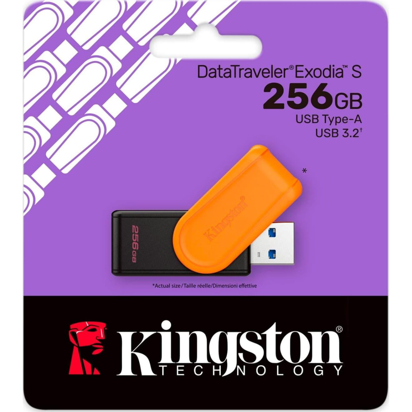 Флеш-накопитель Kingston 256GB USB 3.2 Type-A Gen1 DT Exodia S (DTXS/256GB)