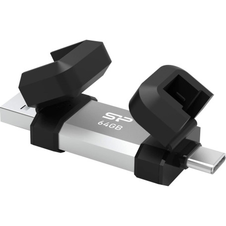 Флеш-накопитель Silicon Power USB 64G usb3.2+TypeC Mobile C51 (SP064GBUC3C51V1S)