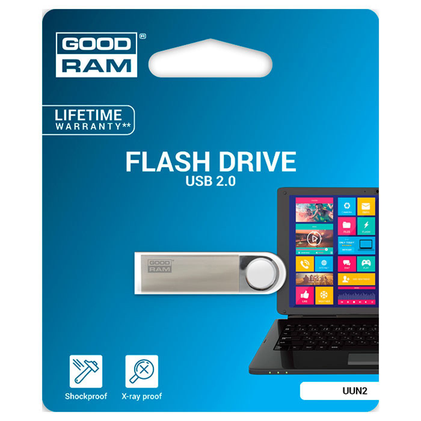 Флеш-накопитель GoodRam USB 64GB UUN2 (Unity) Silver (UUN2-0640S0R11)