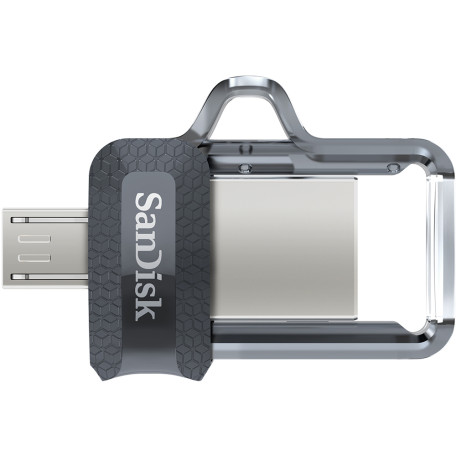 Флеш-накопитель Sandisk USB 3.0 Ultra Dual Drive OTG M3.0 128Gb (150Mb/s) Black (SDDD3-128G-G46)